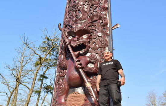 Pou Maumahara Memorial Carving