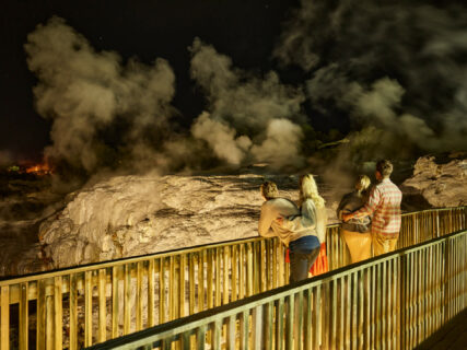 Geyser By Night