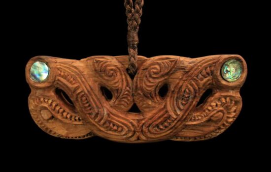Pekapeka a traditional Maori carving of a NZ bat