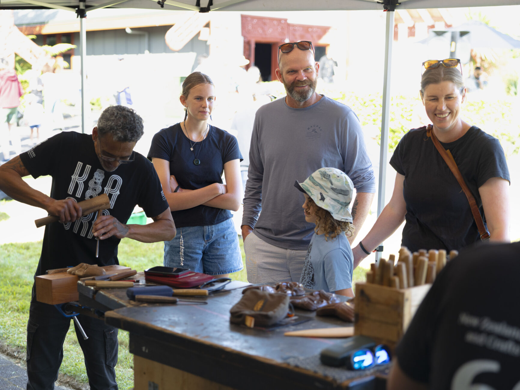 Harriet Wright and her family
